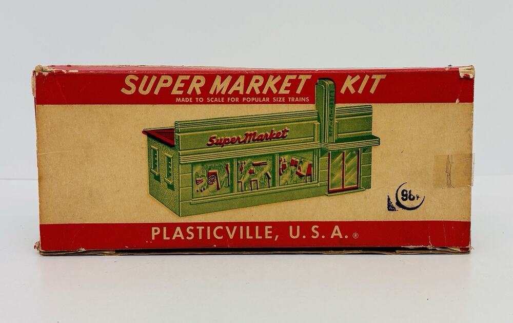 Plasticville O & S Gauge Super Market Kit SM-7 Complete w/ Box